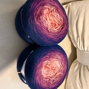 Gradient Yarn Pink/ Purple/ blue
